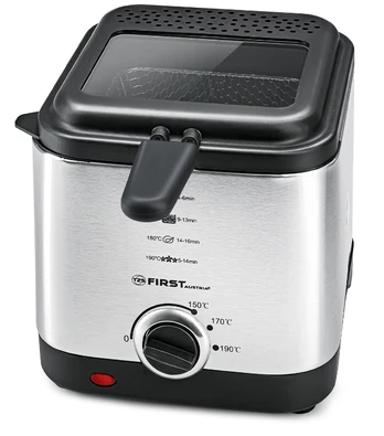 Metallfritteuse mit Deckel 900 Watt | 1,5 Liter FIRST FA-5058-1