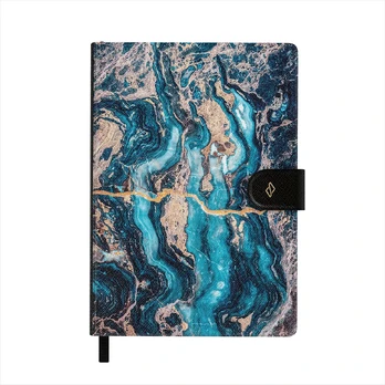 Mystic River - Blue Marble Notebook, A5 (14.8 x 21cm) / Lined