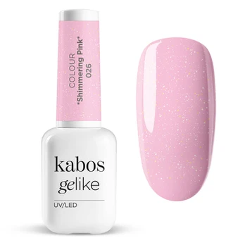 Kabos UV/LED Gelinis Lakas Gelike 026 Švytinti Rožinė 8ml