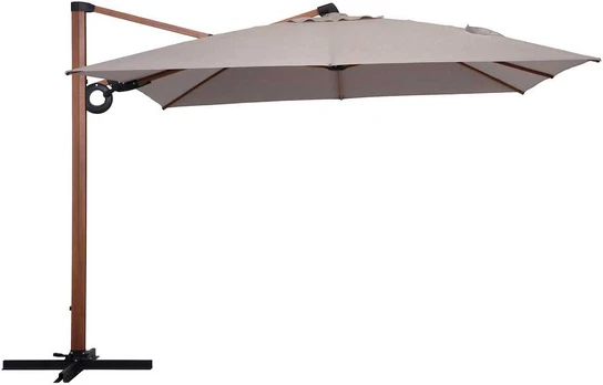 Termoli sodo skėtis 3 x 3 m pilkas PATIO