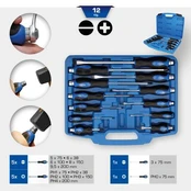 Smūginių atsuktuvų rinkinys KS TOOLS BT034012 kaina