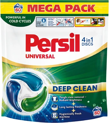 Skalbimo kapsulės PERSIL DISCS White, 60 vnt