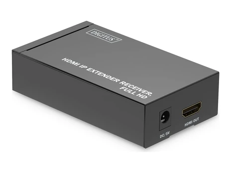 DIGITUS HDMI IP Extender Receiver Full HD juodas
