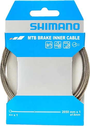 Stabdžių troselis Shimano MTB, nerūdijantysis plienas, sidabro
