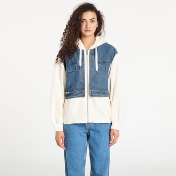 Desigual Trucker Jacket Cream - Dydis M (25WWSK061011 Striukės)