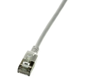 LogiLink LogiLink Patchkabel CAT6A STP TPE SlimLine grau 0,5m