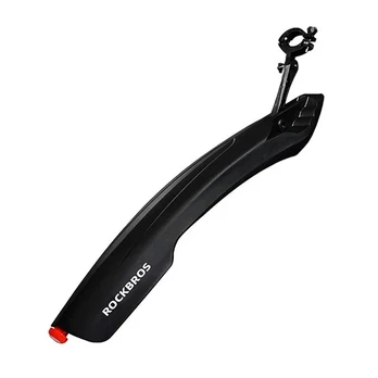 Rockbros DNB8001 mudguard with red LED light - juodas