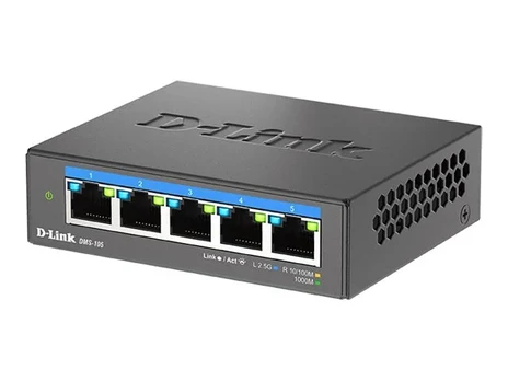 D-LINK DMS-105/E 5-Port 2.5G Multi-Gigabit Desktop Switch | D-Link