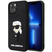 Dėklas Karl Lagerfeld Rubber Ikonik 3D KLHCP14M3DRKINK iPhone 14 Plus Juodas kaina