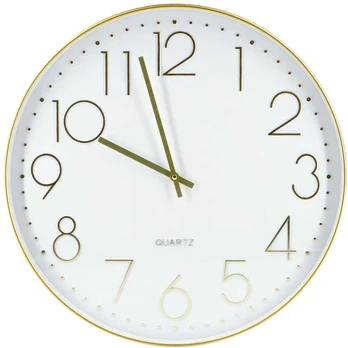 Home4You Wall clock GOLD D50cm, auksinis