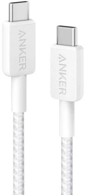 anker Kabelis 322 USB-C do USB-C oplot 0.9m balta