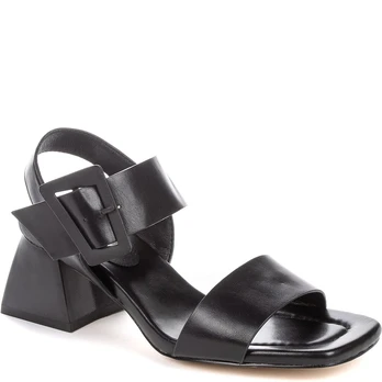 Basutės moterims, Juoda, SANDALS