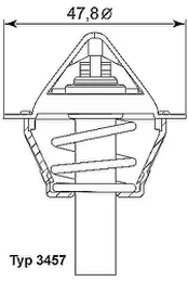 Termostatas, aušinimo skystis BorgWarner (Wahler) 3457.90D