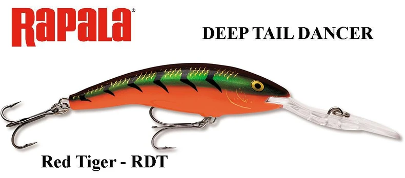 Vobleris Rapala Deep Tail Dancer RDT Red Tiger 11 cm