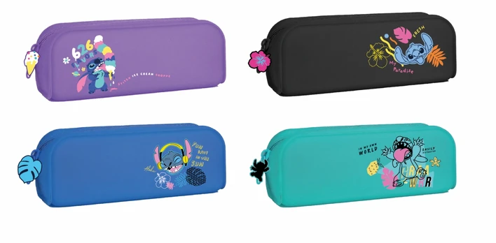 Penalas be priemonių Disney Stitch, 18 cm x 7 cm, žalia
