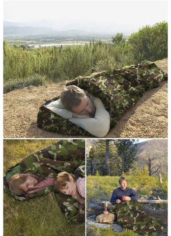 Turistinis miegmaišis-antklodė 2in1 SWR01CAMO