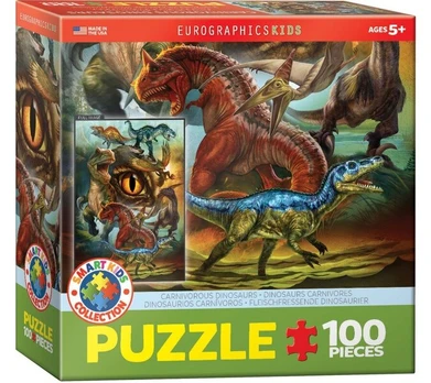 Dėlionė Eurographics, 6100-0359, Carnivorous Dinosaurs, 100 d.