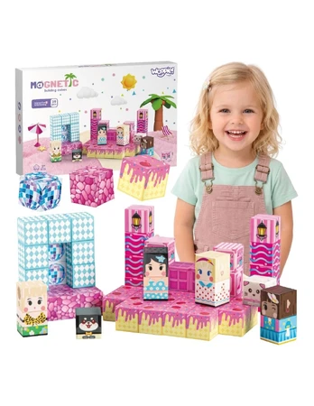 WOOPIE Magnetic Blocks Cubes Magnets 59pcs 3D