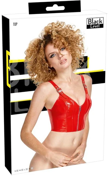 Vinyl Top Zip red S