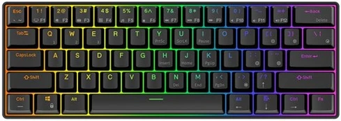 ROYAL KLUDGE RK61 Black, Blue Switch, US