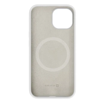 Evelatus iPhone 15 Plus Premium Magsafe Soft Touch silikoninis dėklas Apple baltas