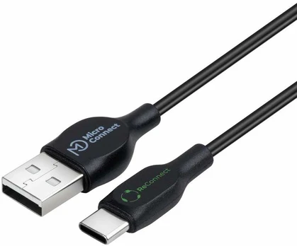 Kabelis USB MicroConnect USB-A - USB-C 2 m Juodas (ECO-USB3.1CCHAR2B*)