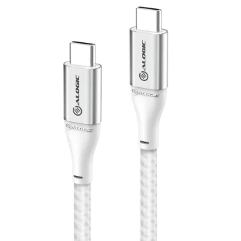 Alogic - Ultra USB-C to USB-C cable 5A/480Mbps - Silver (Length: 30 cm)