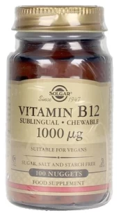 Vitaminai Solgar Vitamin B12, 0.1 kg kaina