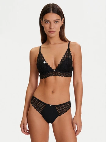 BOSS Braletė liemenėlė Guipure 50561120 Juoda