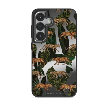Morning Commute - Designer Samsung Galaxy S25 Case, Elite Mirror Dark (Magnetic) / Silver