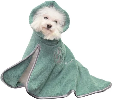 Show Tech Dry Dude Desert Sage Quick-Dry Microfiber Bathrobe Rankšluostis, Žalias, M/L Size