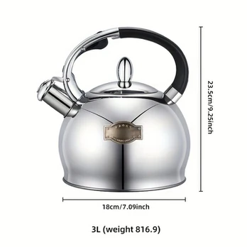 Nerūdijančio plieno virdulys 3 l, Ohm virdulys 3L baltas