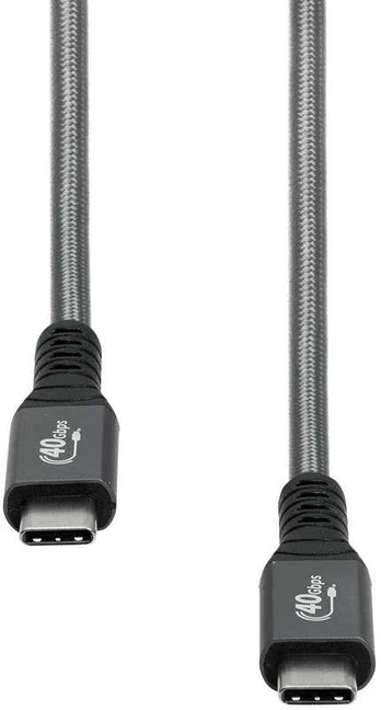 Kabelis USB ProXtend USB-C - USB-C 0.5 m Pilka (USB4 Cable Gen. 3x2 40Gbps)
