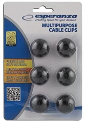 Esperanza EBA101K cable clamp Juodas 6 pc(s)