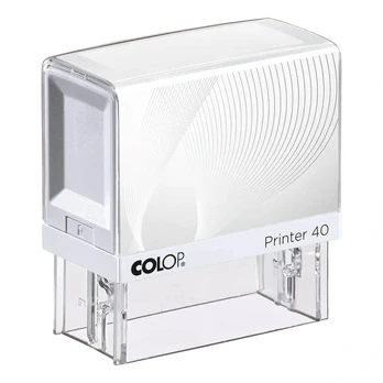 Antspaudas Colop Printer 40, baltos spalvos
