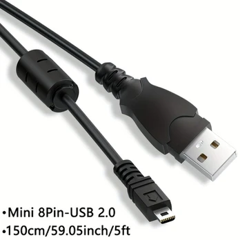USB-A į Mini 8Pin greito įkrovimo kabelis., 1.5m/5ft