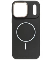 Juodas dėklas Apple iPhone 17 Pro Max telefonui "Frame Mag Cover"