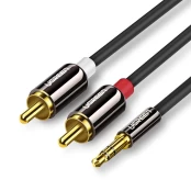 Ugreen 3,5 mm mini jack - 2RCA aucio cable 2 m black (AV116 10584) kaina