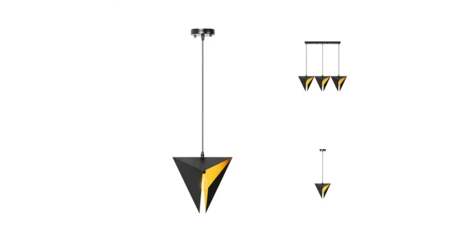 Pakabinamas Šviestuvas „Geometric Black“