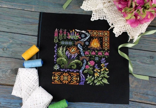 Cross-stitch kit "Sampler. Night" SNV-890