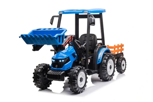 MEGA D68 Tractor Vehicle With Trailer Blue