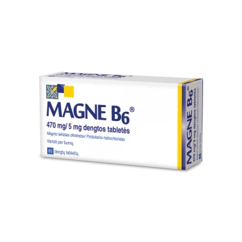 MAGNE B6 470 mg/5 mg dengtos tabletės N60