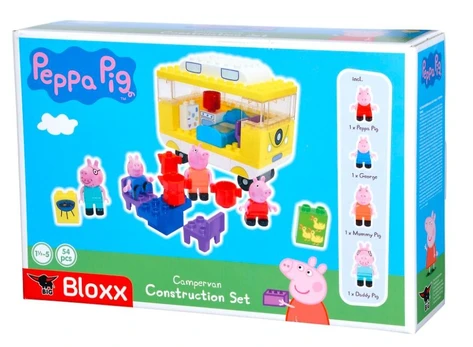 Big Bloxx BIG Camper Blocks Pig Peppa Bloxx 54 el + 4 figūrėlės