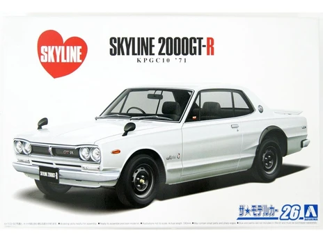 Aoshima - Nissan Skyline 2000 GT-R KPGC10 '71, 1/24, 06106