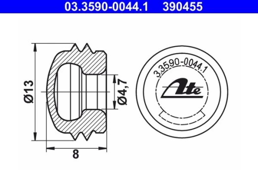 Dangtelis / dangtis ATE 03.3590-0044.1