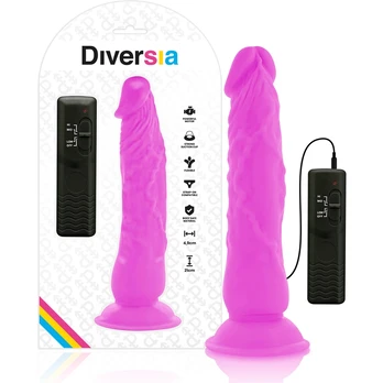Dildo DIVERSIA FLEXIBLE VIBRING DILDO 21 cm