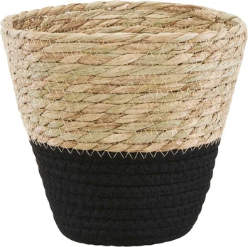 Krepšys pleciony Boho 20,5 cm juoda AMBITION