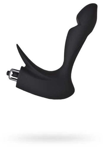 Toyfa EROTIST First prostate stimulator, silicone, juodas, 14.4 cm