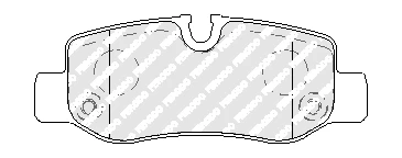 FERODO FVR5013 Brake pad set