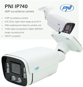 Vaizdo stebėjimo kamera PNI IP740 4MP su IP